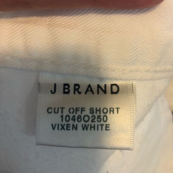 J Brand  Cutoff Denim Shorts, Vixen White - Picture 10 of 10